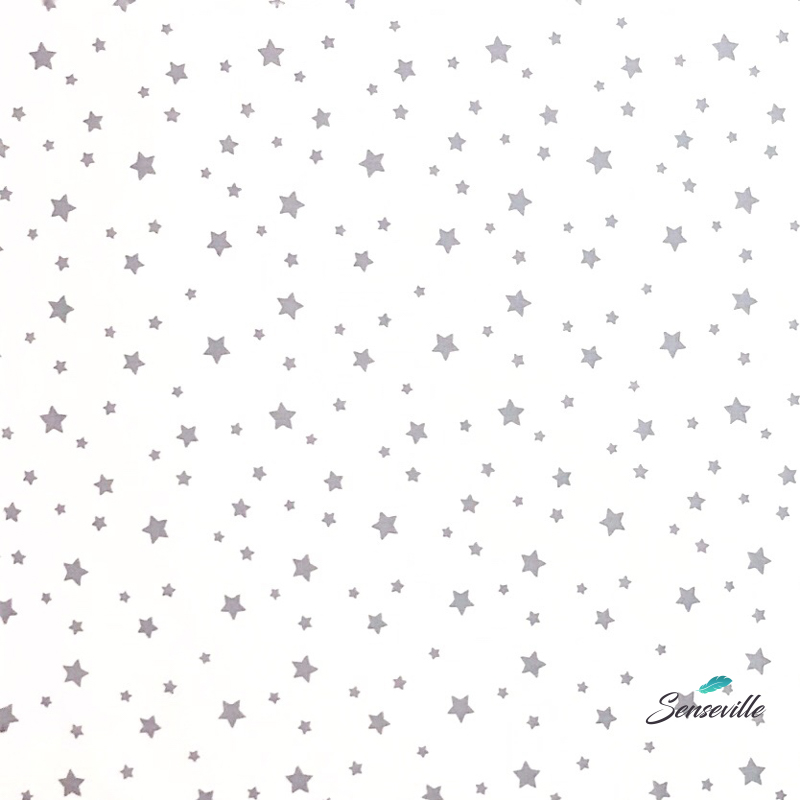 Серые звёзды на белом №3. TR-0001